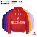 'Sweat capuche Hoodie ilovecustom personnalisé' - Customized