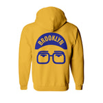sweat capuche épais brooklyn ligue jaune