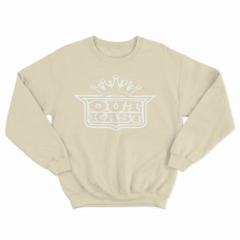 sweat col rond unisex logo OUTKAST blanc