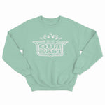 sweat col rond unisex logo OUTKAST blanc