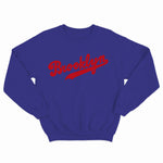 sweat col rond unisex logo BROOKLYN ligue rouge