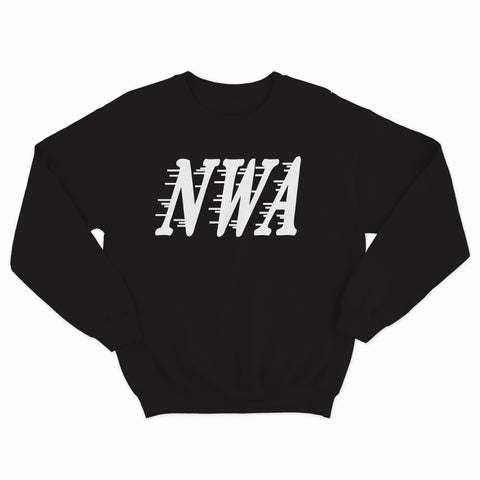 swseat col rond noir unisex logo NWA NHL blanc