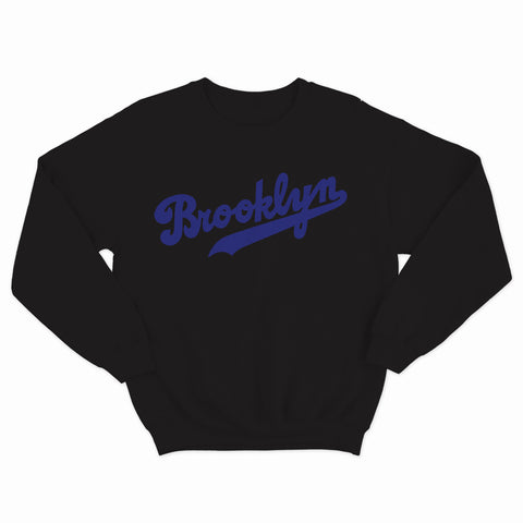 sweat col rond unisex logo BROOKLYN ligue bleu