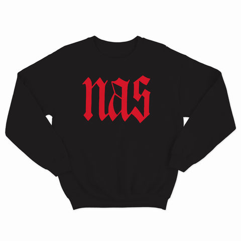 sweat col rond noir unisex logo NAS ILLMATIC