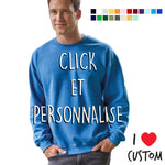 sweat col rond personnalisé