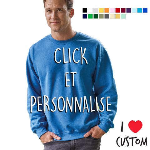 sweat col rond personnalisé