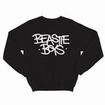 sweat col rond unisex logo BEASTIE BOYS blanc