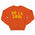sweat col rond unisex logo DE LA SOUL jaune