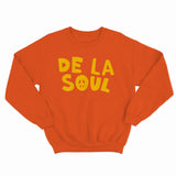 sweat col rond unisex logo DE LA SOUL jaune