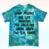 T-shirt tie and dye noir bleu SUNSHINE